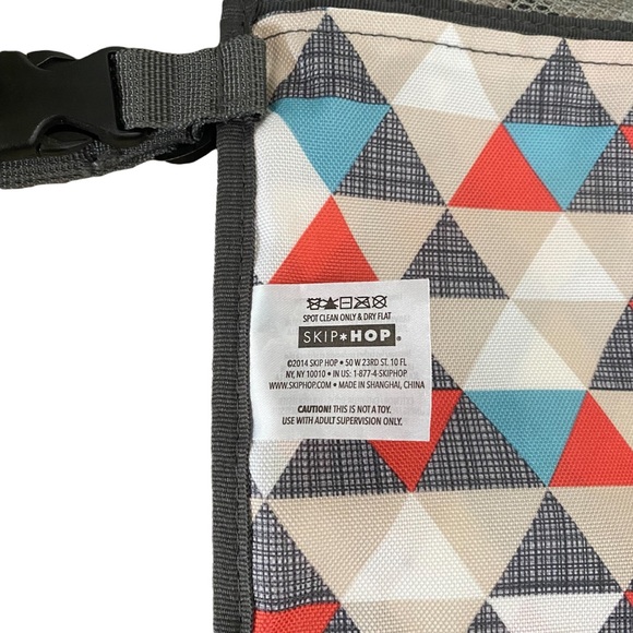 Skip Hop Pronto Portable Travel Changing Station Red Tan Blue EUC - Picture 4 of 8